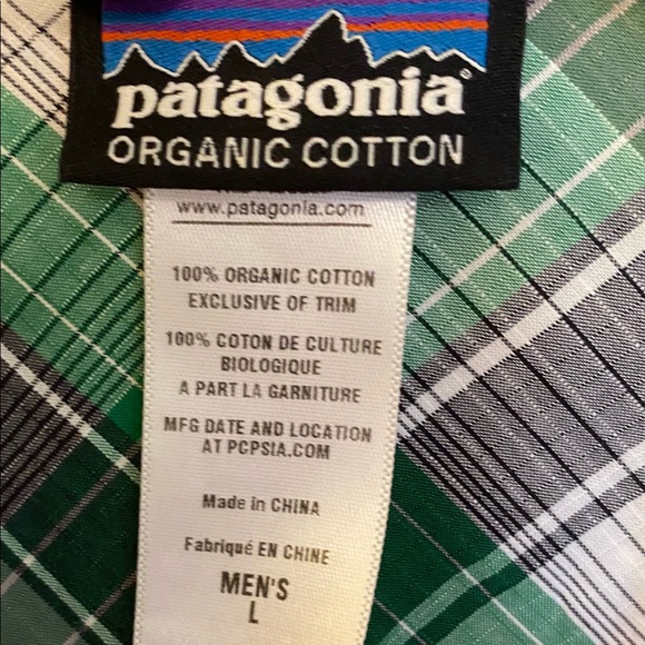 Patagonia Men’s Organic Cotton Plaid button down shirt (Size: Large) - Picture 5 of 6